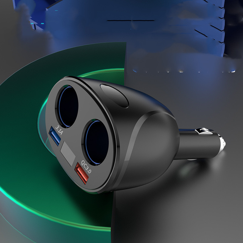 Dual USB DC 12 24V QC3.0Digital Cigarette Lighter Quick Charge QC3.0 3.1A Multifunctional Car Charger - Image 2