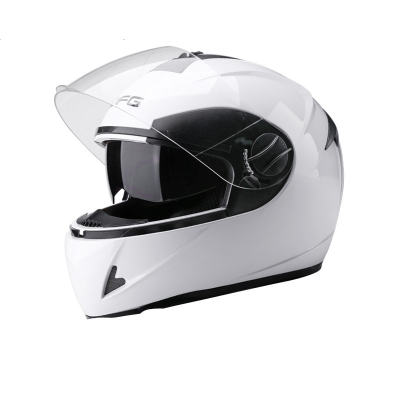 Battery Car Helmet Gray Male Anti-Fog Four Seasons Full Face Helmet — изображение 5