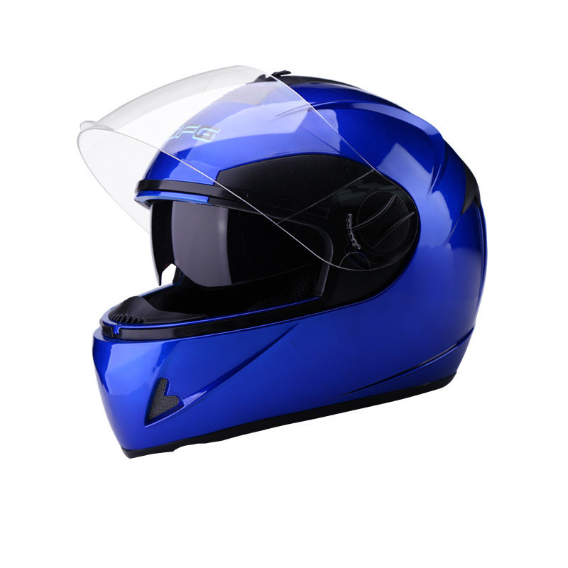 Battery Car Helmet Gray Male Anti-Fog Four Seasons Full Face Helmet — изображение 4