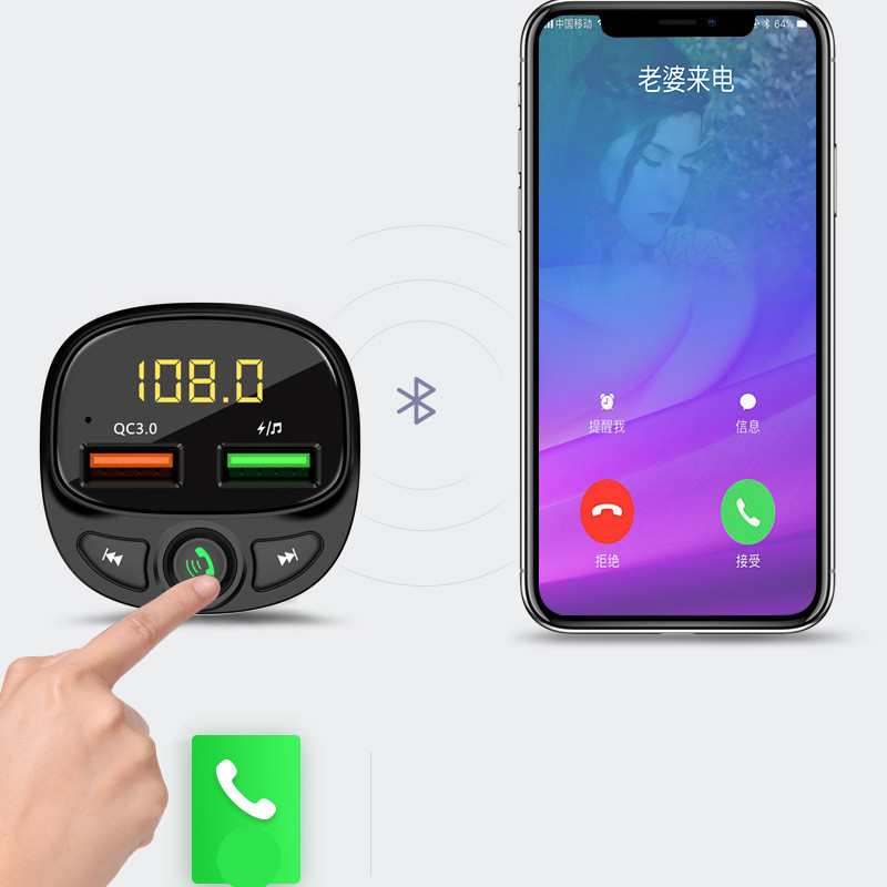 Hyundai Car New Car Bluetooth Car Charger Dual USB Car Cigarette Lighter – Bild 3