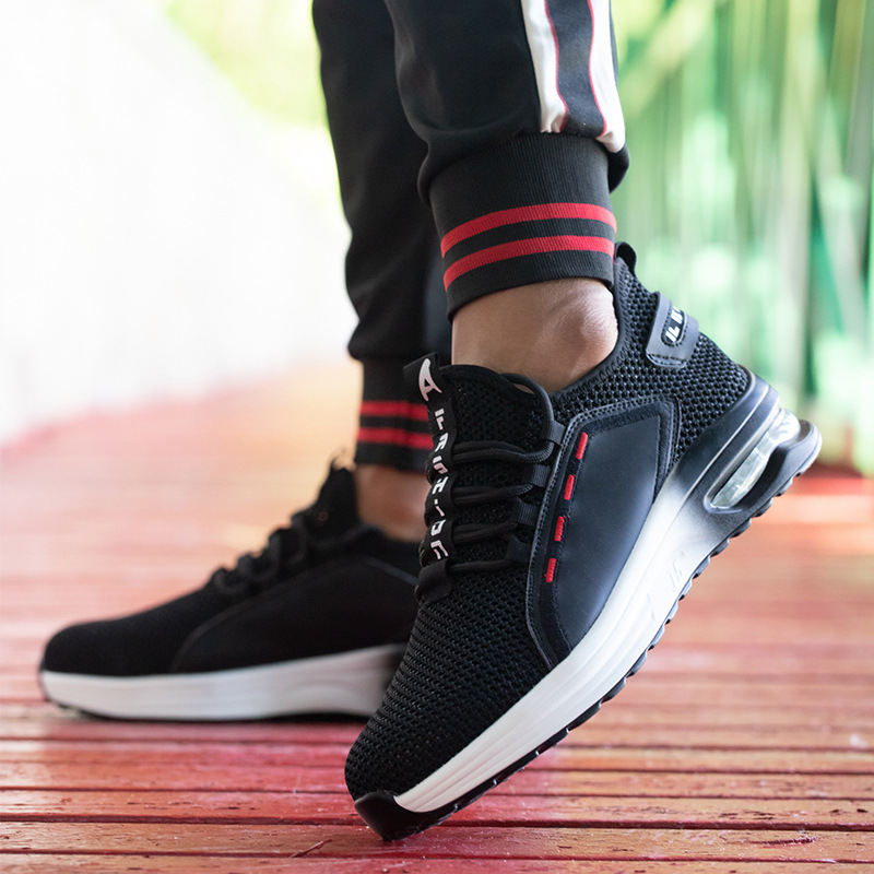 Comfortable Flying Woven Net Safety Protection Work Shoes – Bild 3