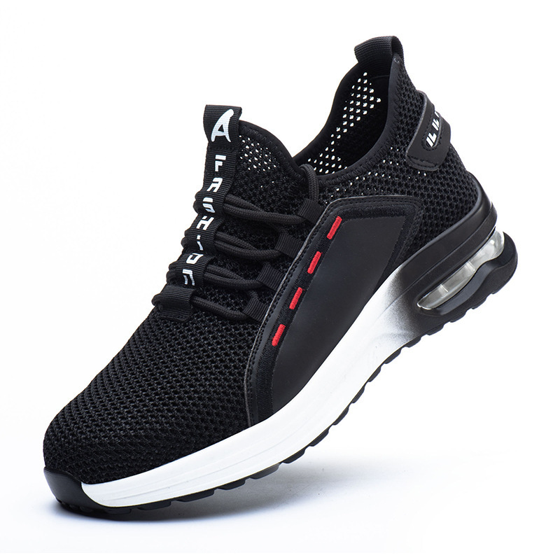 Comfortable Flying Woven Net Safety Protection Work Shoes – Bild 5