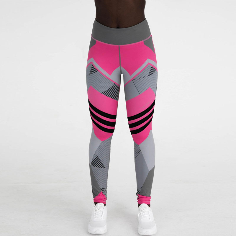 Geometric Print Butt Lifting Yoga Pants – Bild 6