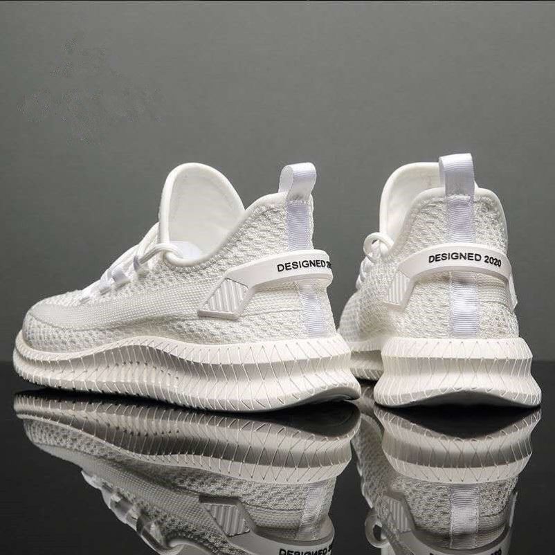 All Black Work Shoes Men's Mesh Men's Shoes Breathable Lightweight Mesh Shoes Summer Mesh Sports Casual Shoes – Bild 5