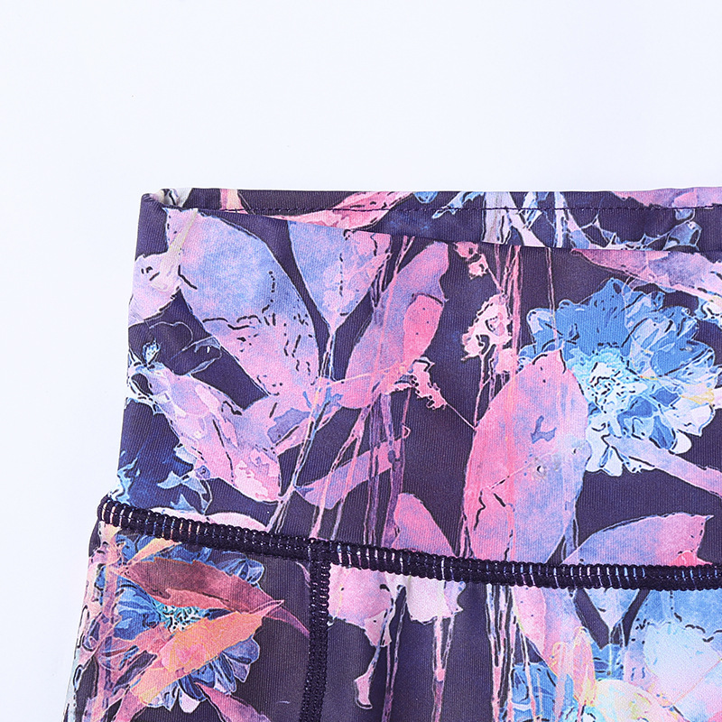 New Printed Yoga Pants Women's High Waist Tight Sports Pants Outdoor Leisure Fitness Trousers Stepping Yoga Pants Wholesale - Image 6