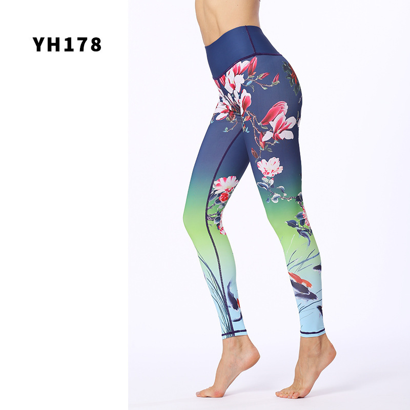 Printed Yoga Pants Women's Stretch Sports Fitness Pants – Bild 6