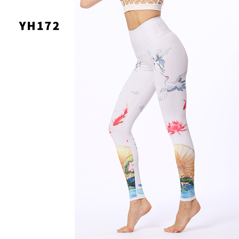 Printed Yoga Pants Women's Stretch Sports Fitness Pants – Bild 2