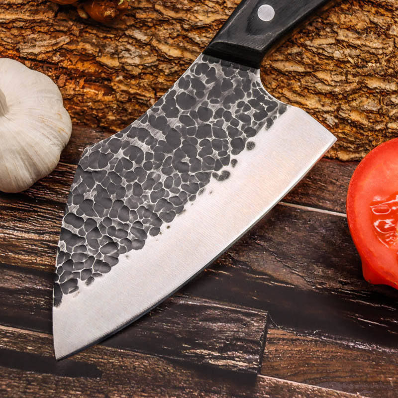 Hand Hammered Kitchen Knife Stainless Steel Outdoor Kitchen Deboning Knife — изображение 2