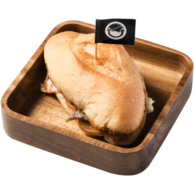 Breakfast Plate, Fruit Plate, Wooden Western Food Plate — изображение 6