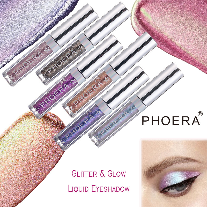 PHOERA Magnificent Metals Glitter and Glow Liquid Eyeshadow 12 Colors – Bild 3