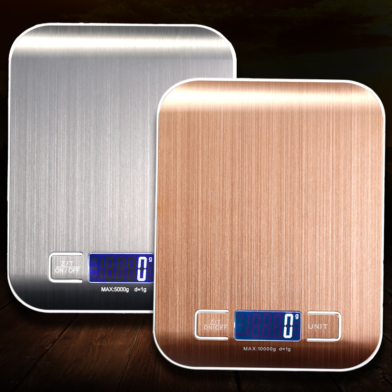 Rechargeable Flat Stainless Steel Kitchen Scale Electronic Scale Small Platform Scale - Image 4