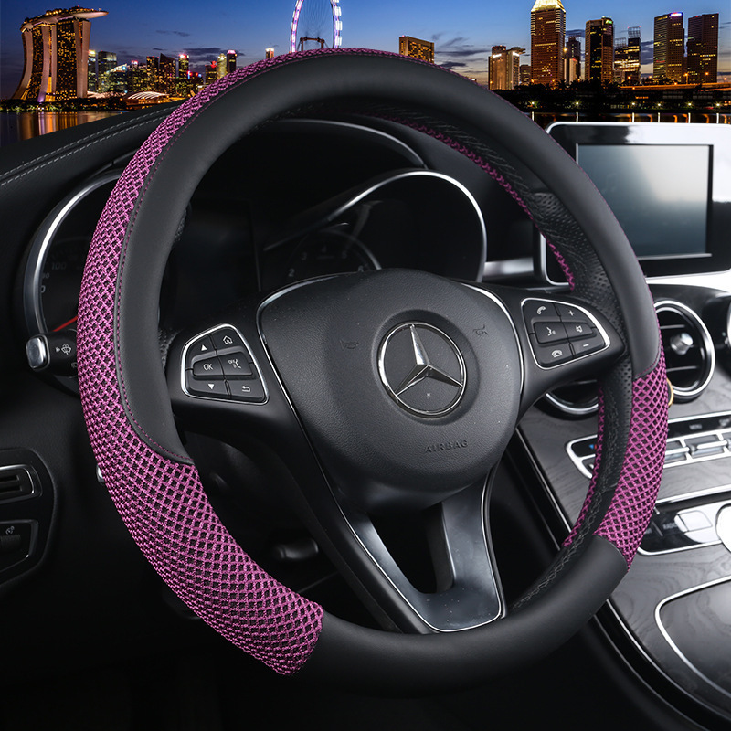 New Car Steering Wheel Cover Summer Breathable Ice Silk - Image 3