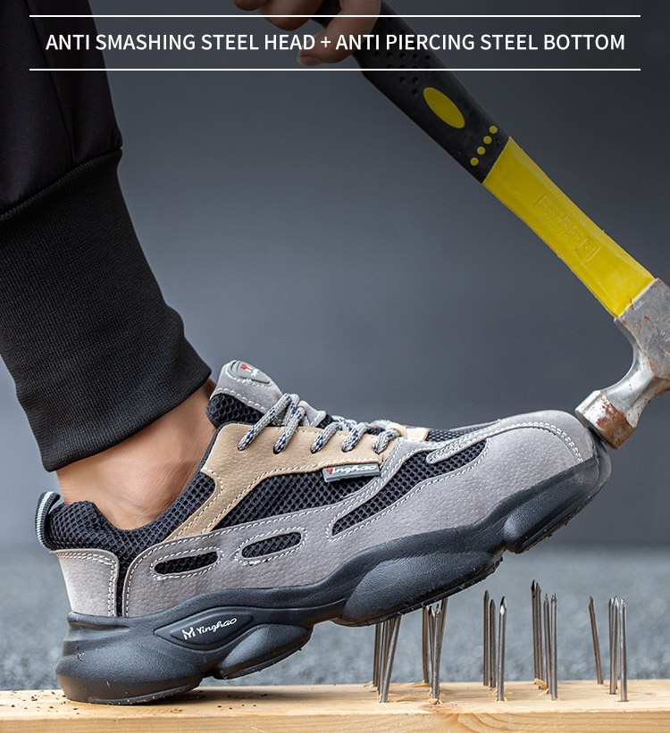 Breathable Men's Labor Insurance Shoes, Anti-smashing, Anti-piercing, Non-slip Safety shoes – Bild 3