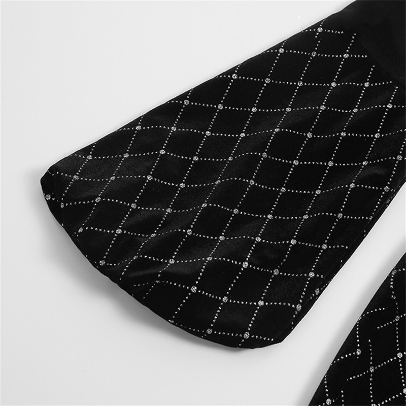 Temperament Slim Skirt Long Sleeves Slim Mid-length Dress - Image 2