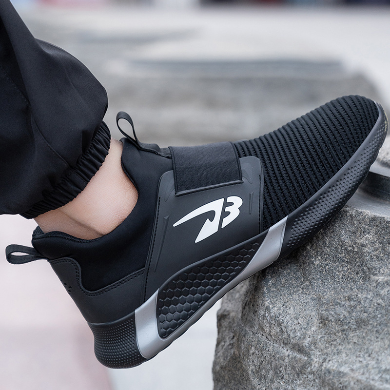 Flying Woven Breathable Safety Shoes Fashionable Anti-Smashing And Anti-Piercing Work Shoes – Bild 4