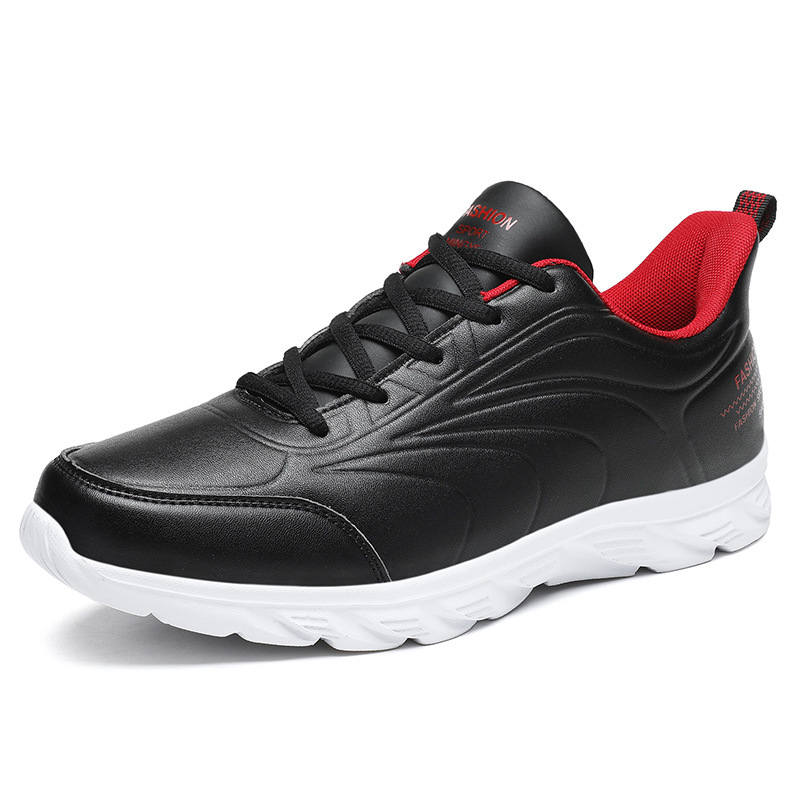 Men'S Breathable Casual Shoes Work Leather Shoes All-Match Sports Shoes Running Men'S Shoes List - Image 2