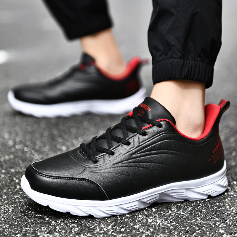Men'S Breathable Casual Shoes Work Leather Shoes All-Match Sports Shoes Running Men'S Shoes List - Image 5