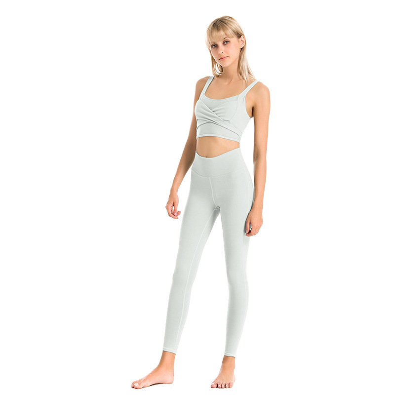 Women's Bra Mesh Yoga Pants Sports Suit - Image 9
