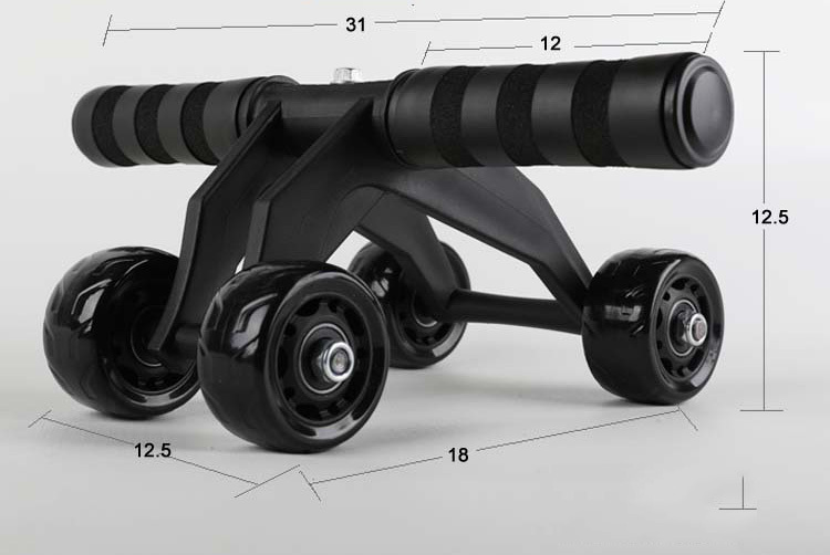 Multifunctional Advanced Breaststroke Four-Wheel Abdomen Wheel – Bild 4