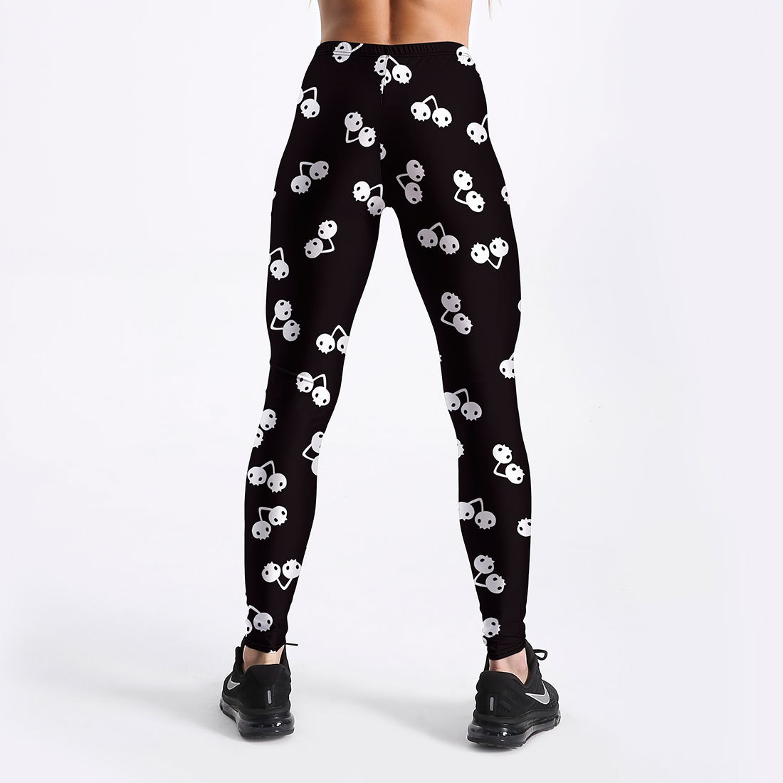 Cherry Taroy Print Leggings European And American Personality Sports Yoga Nine Pants — изображение 4