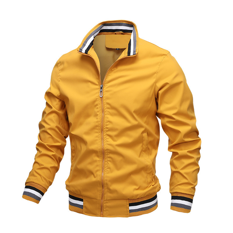 Sports Solid Color Jacket Men's - Image 3