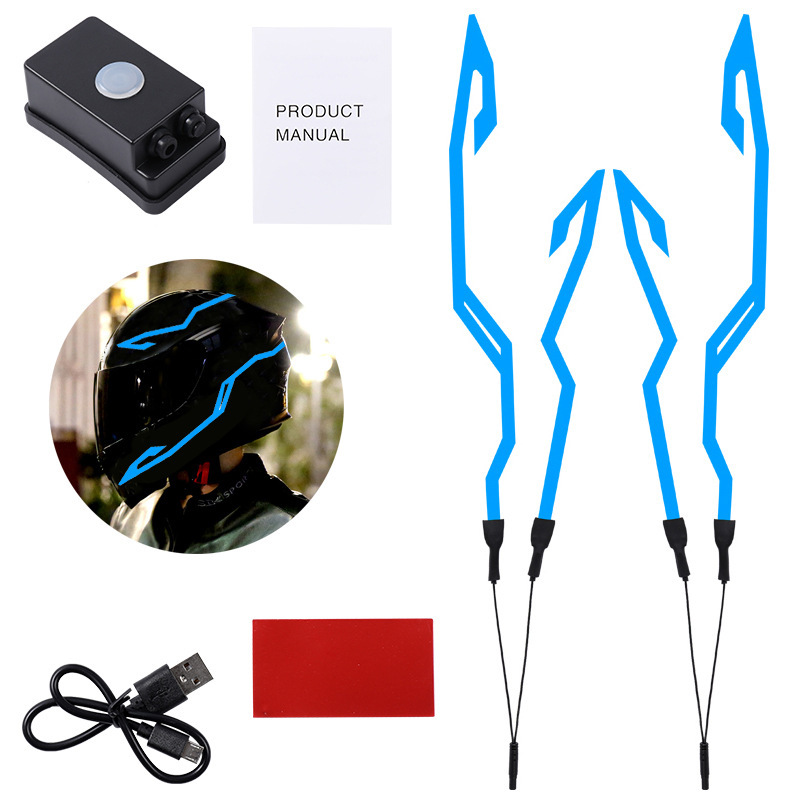 Motorcycle Helmet Waterproof Light Bar Helmet Light Bar Can Be Pasted Light Bar Luminous Helmet - Image 5