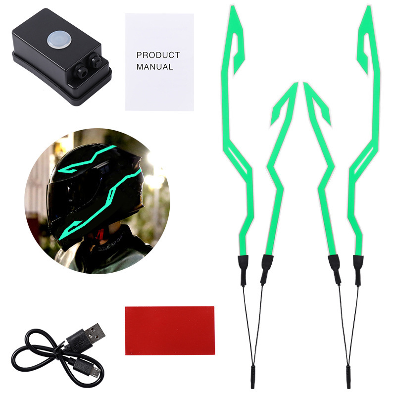 Motorcycle Helmet Waterproof Light Bar Helmet Light Bar Can Be Pasted Light Bar Luminous Helmet - Image 6