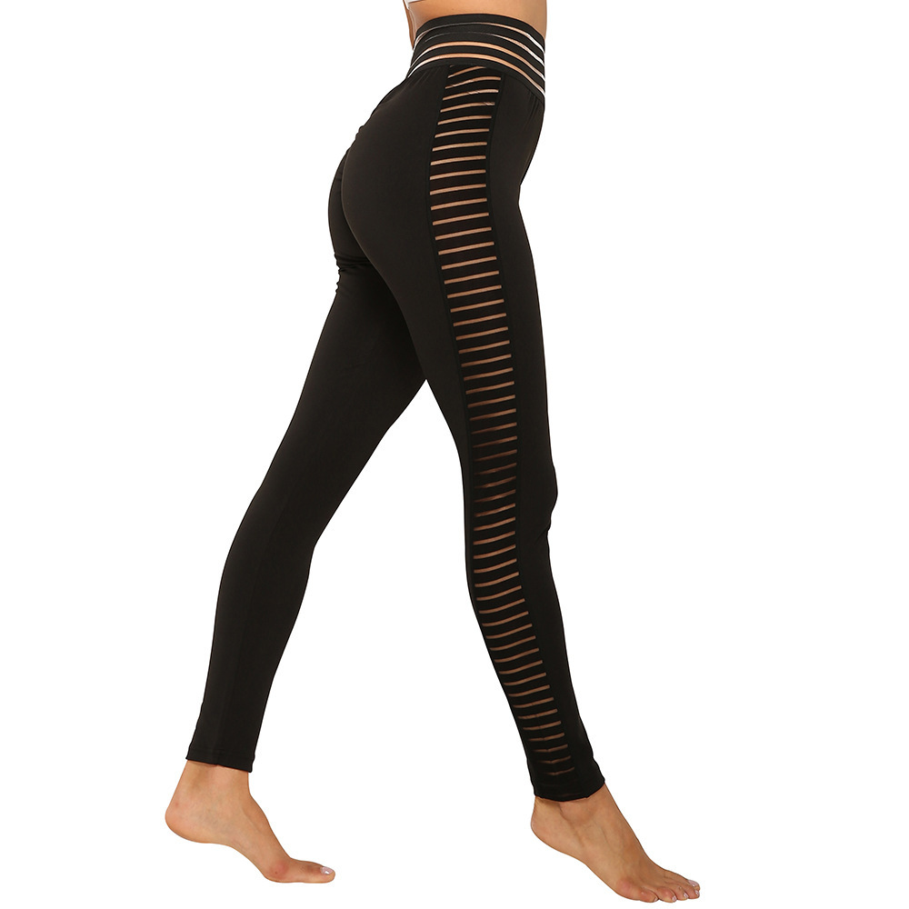 Popular Side Mesh Stitching Yoga Pants — изображение 2