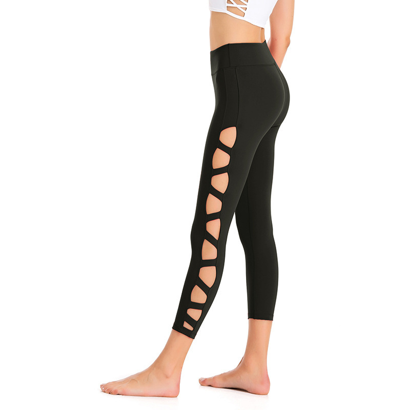 Yoga Clothes Hollow Sexy 7-Point Pants Fitness Sweatpants Quick-Drying Professional Yoga Cropped Pants – Bild 5