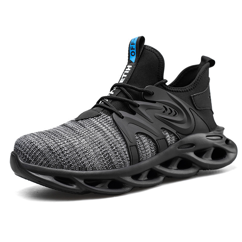 Labor Insurance Shoes Men'S Summer Breathable Lightweight Mesh Work Shoes, Anti-Smashing And Anti-Piercing Steel Toe Cap Construction Site Labor Insurance Shoes - Image 2