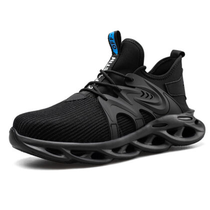 Labor Insurance Shoes Men'S Summer Breathable Lightweight Mesh Work Shoes, Anti-Smashing And Anti-Piercing Steel Toe Cap Construction Site Labor Insurance Shoes