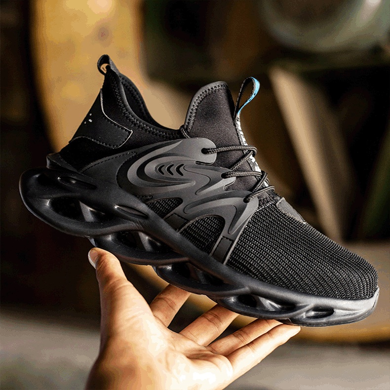 Labor Insurance Shoes Men'S Summer Breathable Lightweight Mesh Work Shoes, Anti-Smashing And Anti-Piercing Steel Toe Cap Construction Site Labor Insurance Shoes - Image 6