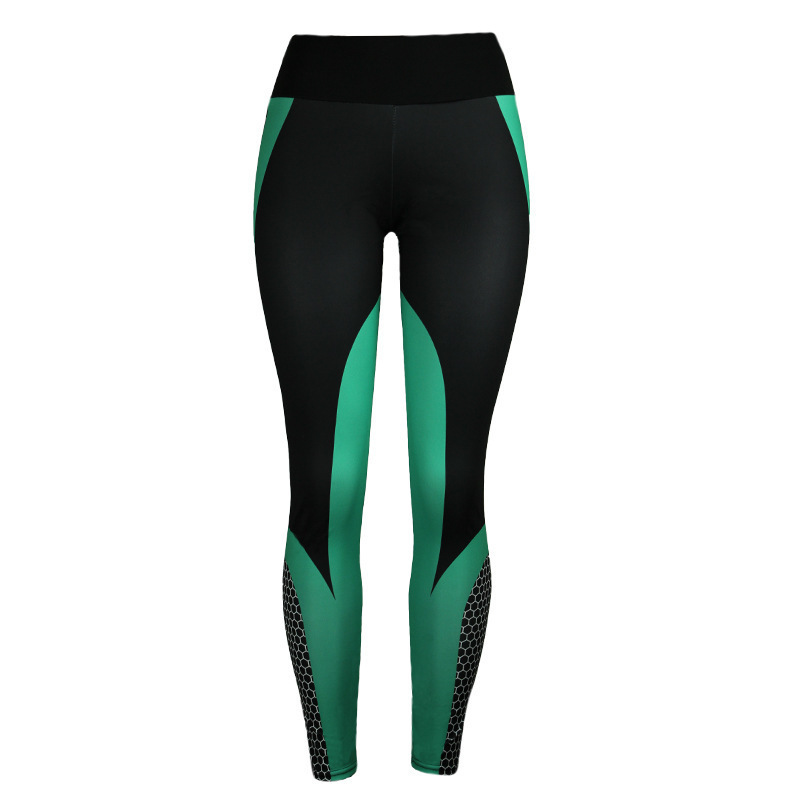 Cross Border Europe And The United States Foreign Trade New Digital Printing Yoga Pants High Waist Hip Sports Popular Leggings — изображение 6