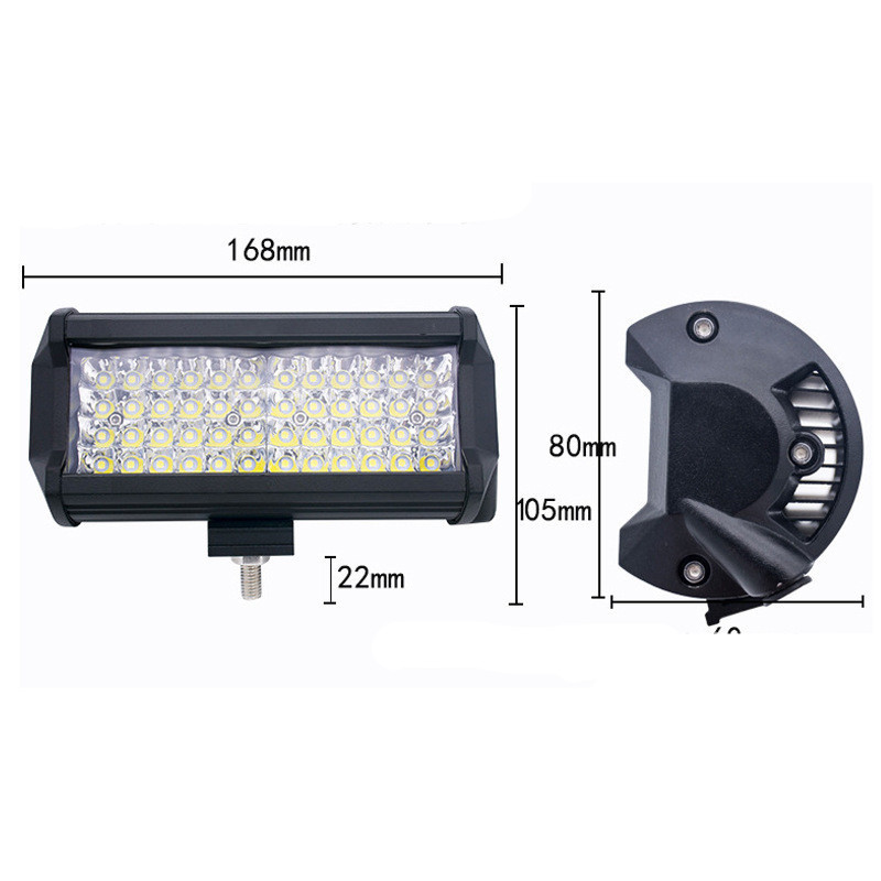 Factory Direct Cross-Border Special For Car Led Headlights Miki 4 Row 144W Work Light Off-Road Car Roof Front Bumper Spotlight - Image 5