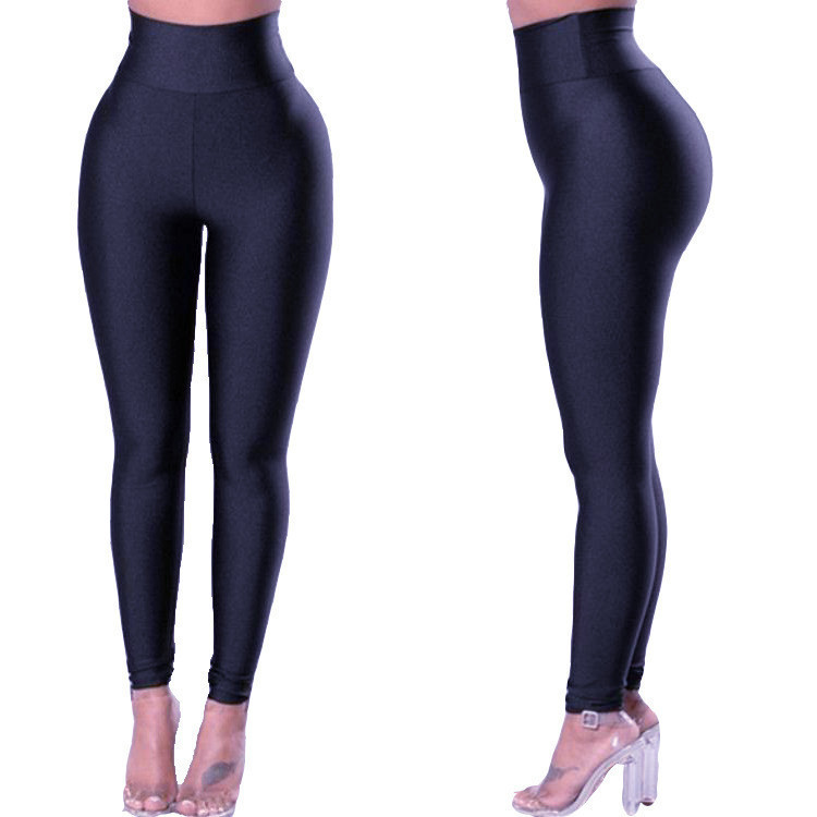 Women's Tight Yoga Pants Solid Color Sweatpants Nine-Point Hip-Lifting Leggings – Bild 5