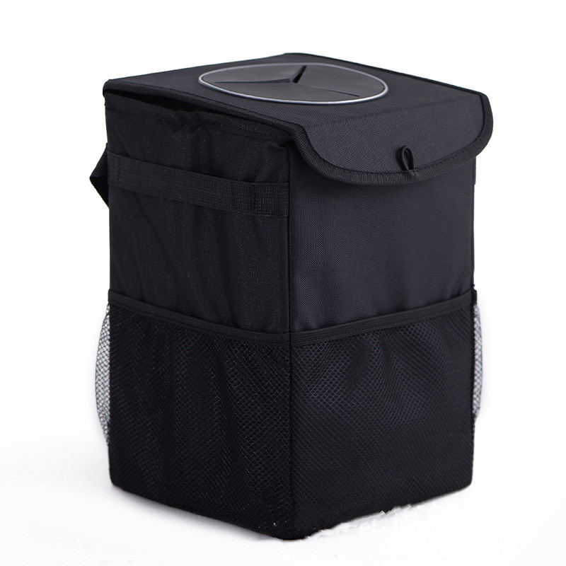 Foldable Storage Box For Car Trash Can With Lid - Image 5