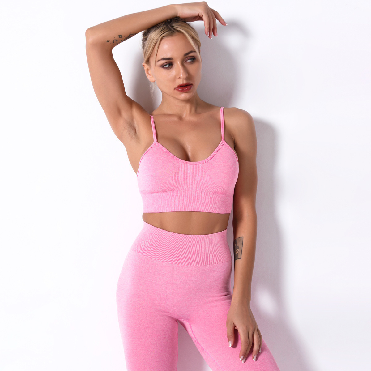 Explosive Sports Suit Fitness Seamless Women'S Spot Yoga Women'S Summer Yoga Pants New Pants