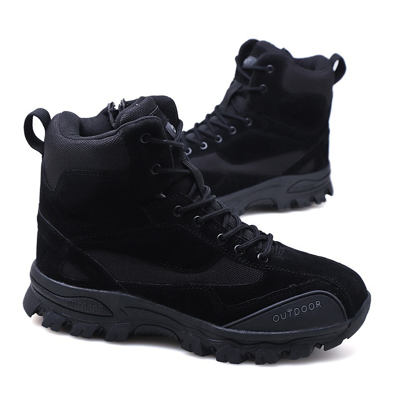 Mountaineering Work Shoes High-Top Lace-Up Mid-Tube Martin Boots - Image 7