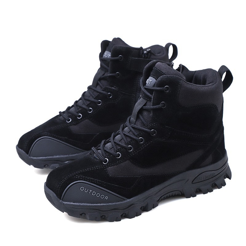 Mountaineering Work Shoes High-Top Lace-Up Mid-Tube Martin Boots - Image 6