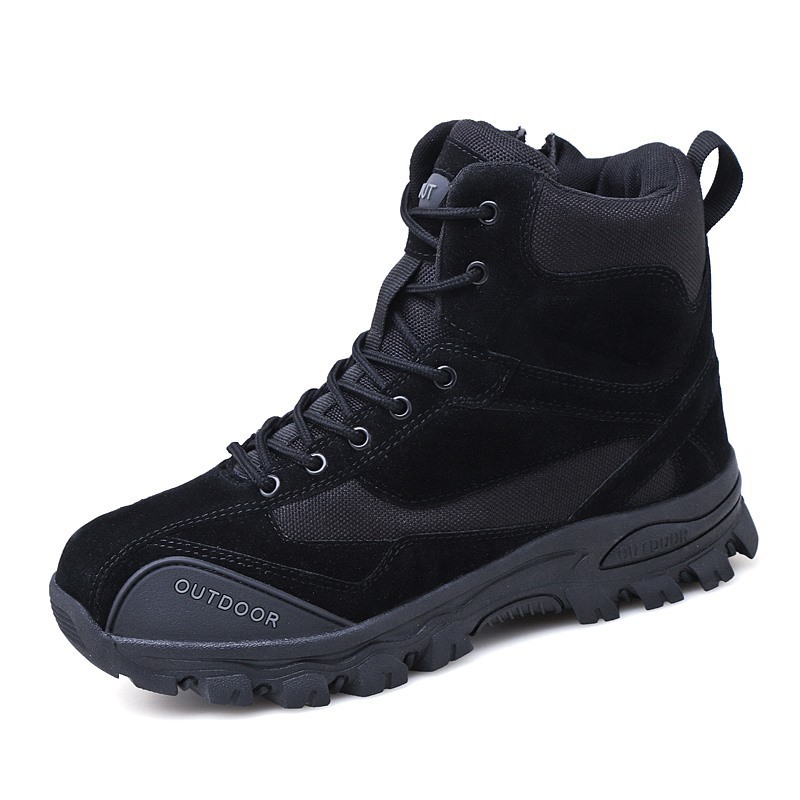 Mountaineering Work Shoes High-Top Lace-Up Mid-Tube Martin Boots - Image 8