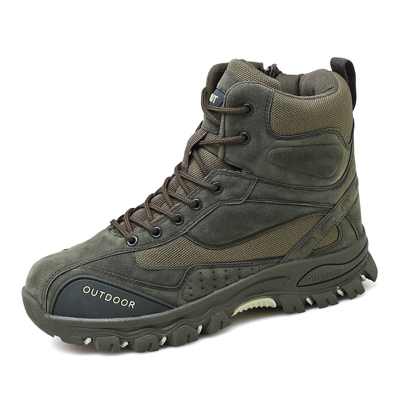 Mountaineering Work Shoes High-Top Lace-Up Mid-Tube Martin Boots - Image 10