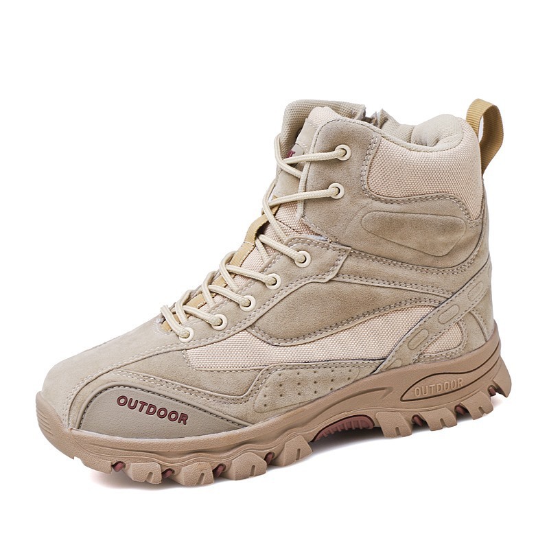 Mountaineering Work Shoes High-Top Lace-Up Mid-Tube Martin Boots - Image 9