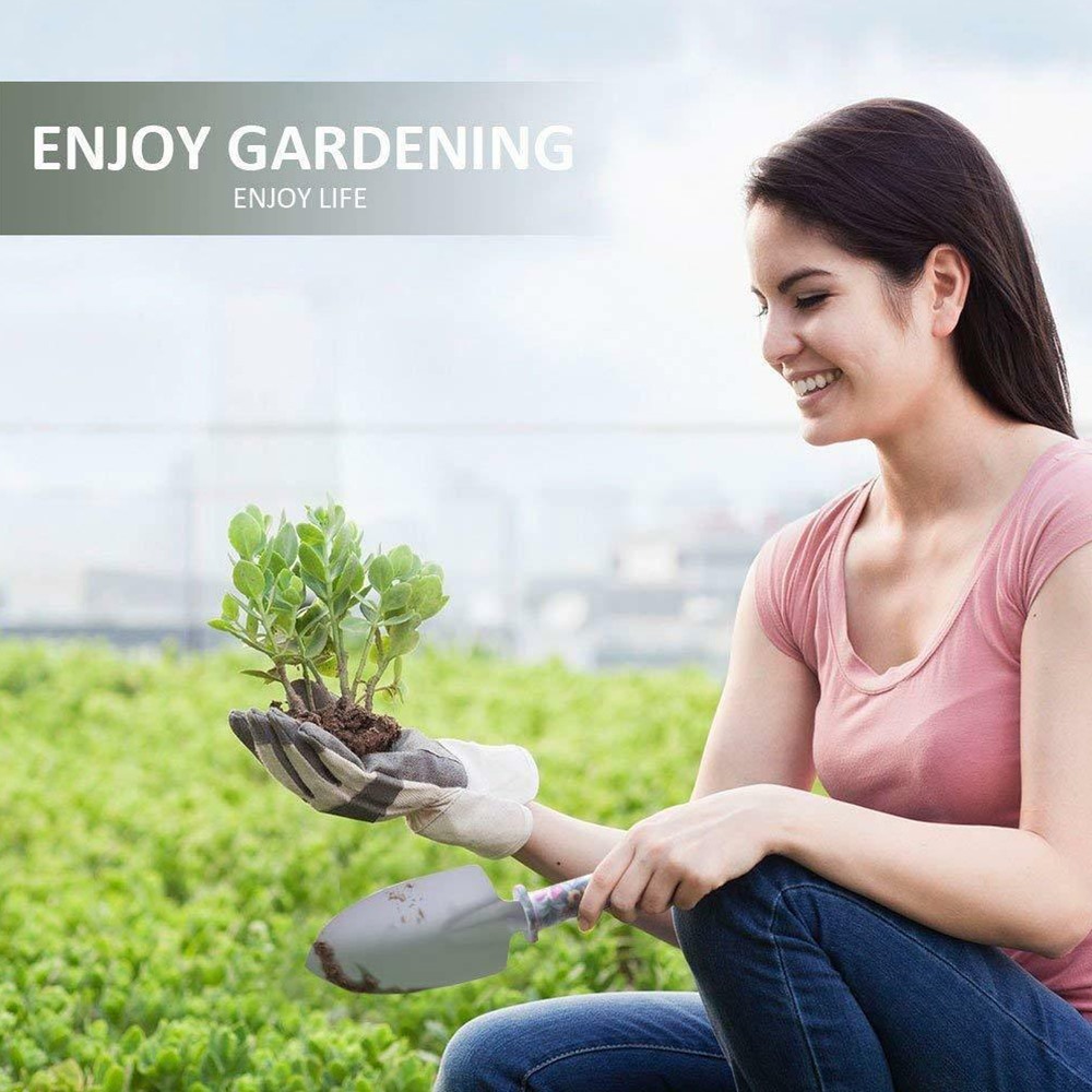 Camouflage Garden Tool Set Grafting Pruning Shovel Rake Stainless Steel Scissor Pruning Shears Spray Bottle Garden Tools Kit — изображение 3