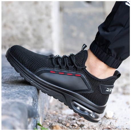 Mesh Fly Woven Anti-smashing Work Shoes – Bild 3