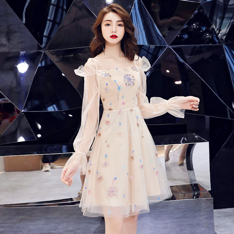 Banquet Evening Dress Skirt New Suspender Chair Short Paragraph — изображение 4