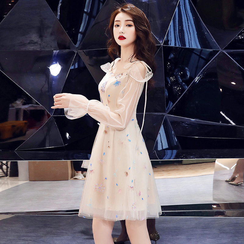 Banquet Evening Dress Skirt New Suspender Chair Short Paragraph — изображение 2