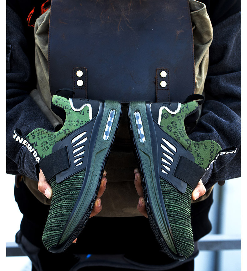 Steel Toe Wear-resistant Air Cushion Shock-absorbing Safety Work Shoes