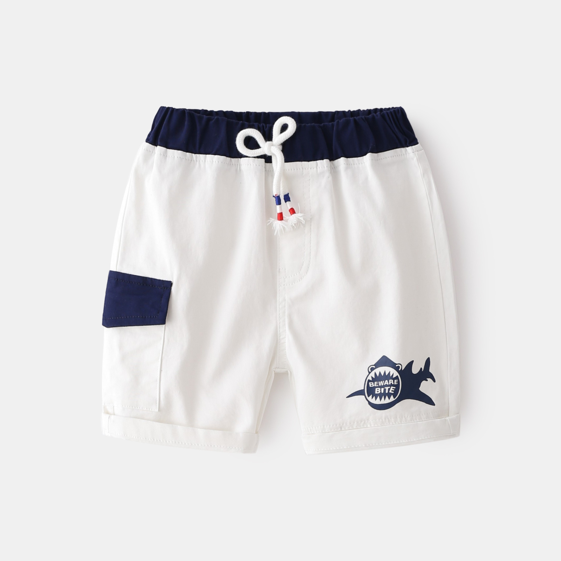 Summer Trend Boy Five-point Pants Korean Fashion Casual Mid-waist Pants Handsome Foot Rubber Band Belt Pants - Image 5