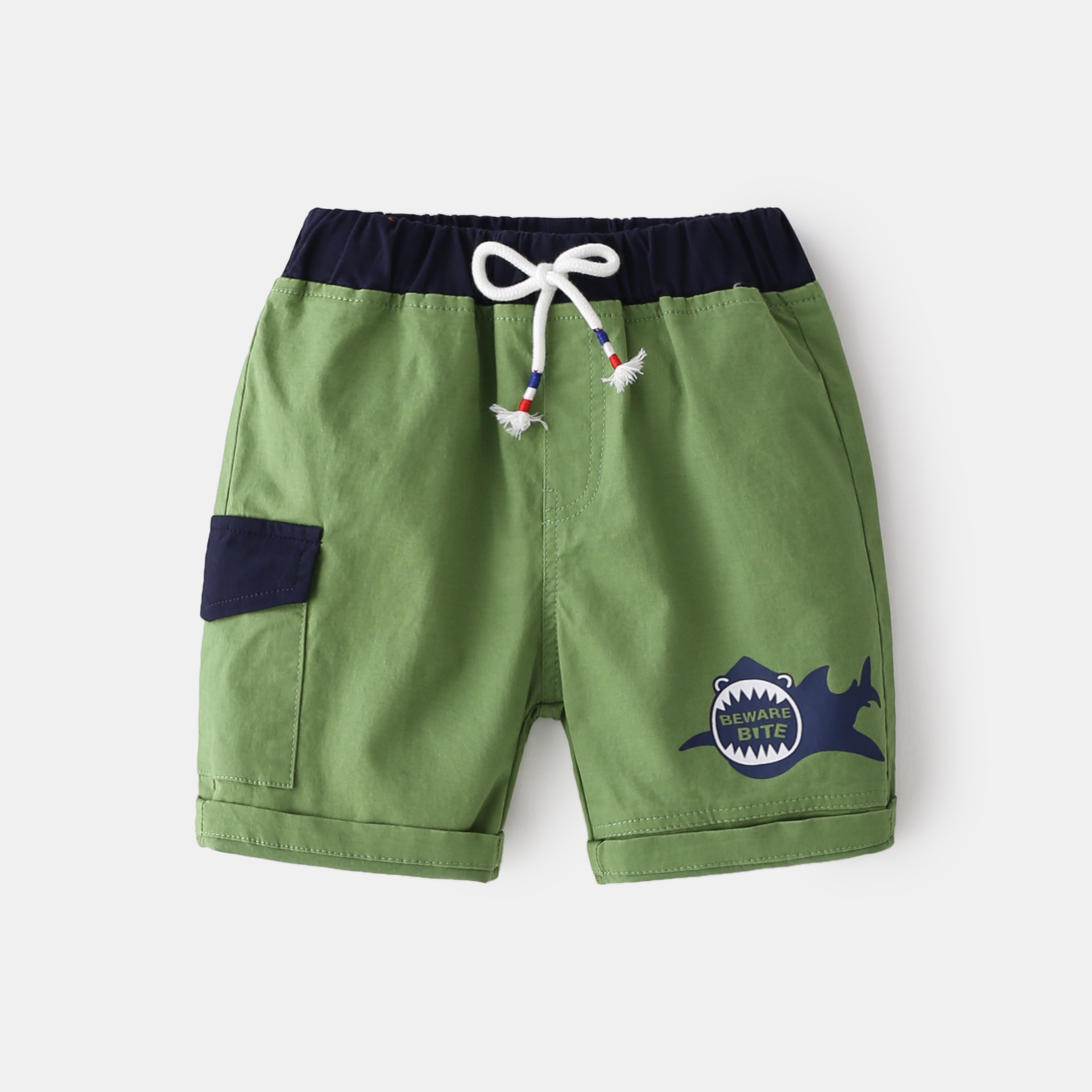 Summer Trend Boy Five-point Pants Korean Fashion Casual Mid-waist Pants Handsome Foot Rubber Band Belt Pants - Image 4