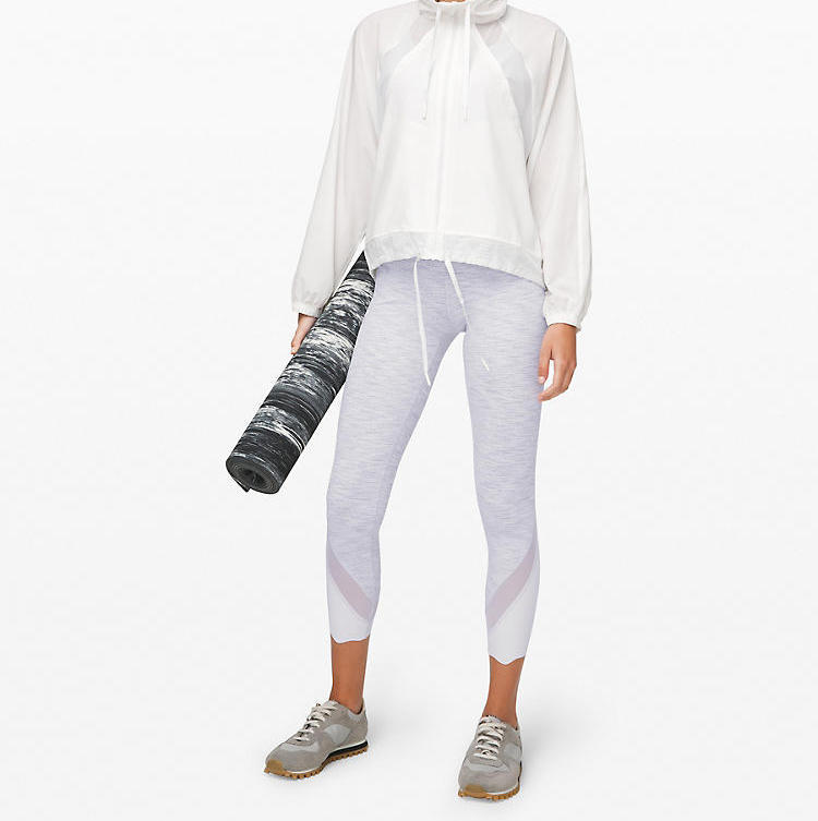 Yoga Pants Nude Sanded Eight-quarter Pants Fight Net Wave Feet Spot High-waist Yoga Pants – Bild 6